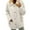 White, variant on Yigetop Women's Coats, Women's Winter Faux Coats Long Sleeve Lapel Button Down Pockets Fleece Jacket Casual Trendy Outerwear Fall Coats Khaki L