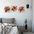thumbnail image 5 of ZHONGYUTONG 3 Piece Flower Canvas Wall Art Butterfly and Lotus Pictures Wall Decor Floral Painting for Living Room Decor Framed (16.00" x 16.00" x 3PCS), 5 of 5