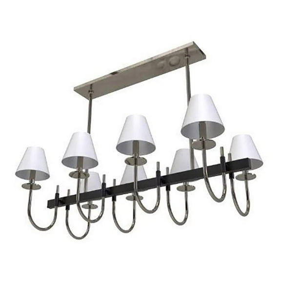 Hampton Hill Fairmount 8-light Traditional Metal Chandelier in Black