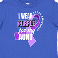 thumbnail image 4 of Inktastic I Wear Purple for My Aunt Lupus Awareness Boys or Girls Baby T-Shirt, 4 of 5