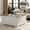 White & Gray, variant on Flictozena 40" Farmhouse Lift Top Coffee Table with Hidden Compartment and Power Outlets, White Square Wooden Center Table for Living Room, Multi-Functional Flip-Top Storage Table, White