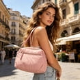 thumbnail image 5 of Nylon Crossbody Bags for Women Crossbody Bag Lightweight Multi-Zipper Multi-Pocket Small Sling Purse Shoulder Purse Handbag for Daily Outdoor Shopping Travel Commuting Walking Casual Versatile, 5 of 7