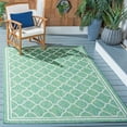 thumbnail image 2 of SAFAVIEH Courtyard Claudia Geometric Indoor/Outdoor Area Rug, Green/Ivory, 4' x 5'7", 2 of 6