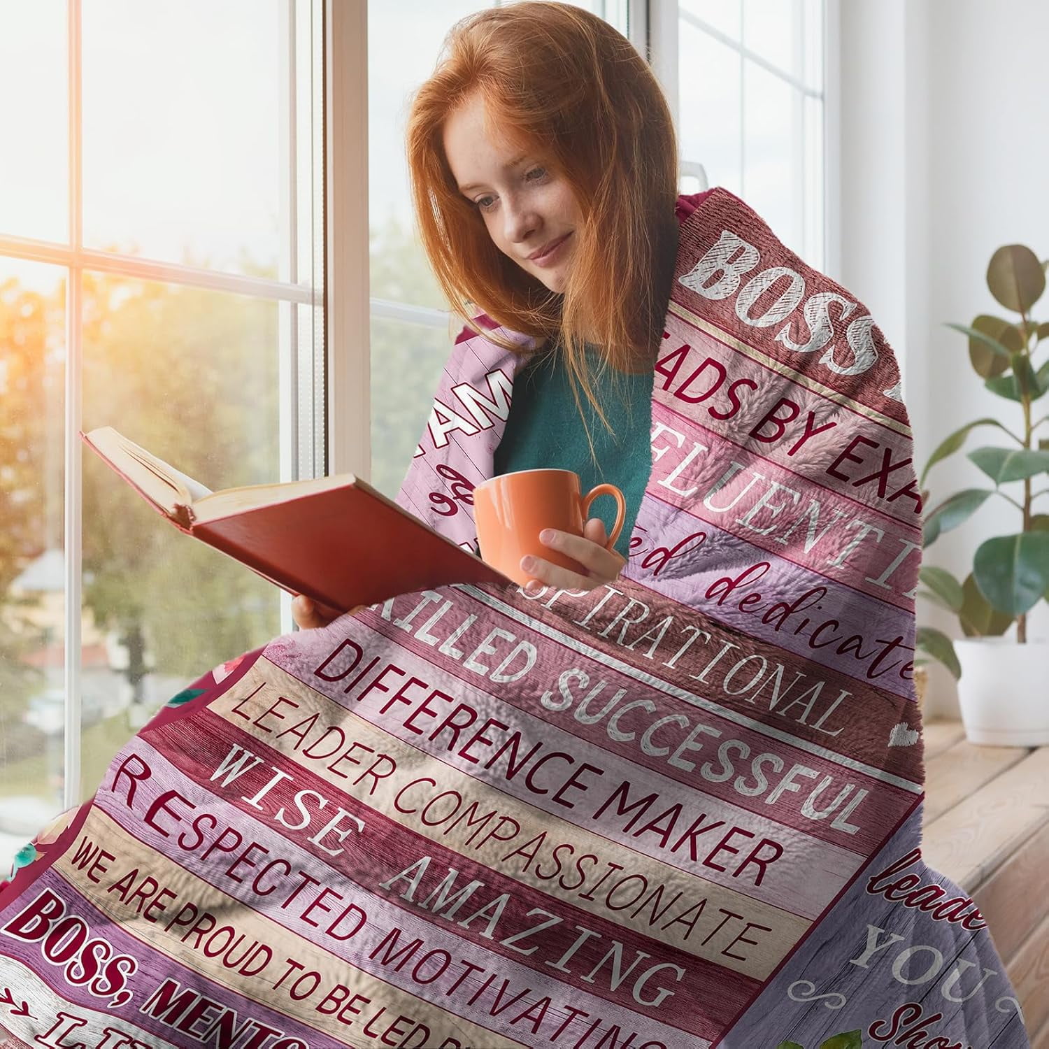 Boss Lady Gifts for Women - Boss Day Gifts for Her - Gifts for Female Boss Blanket - Boss Appreciation Gifts for Woman - Christmas Birthday Gifts for Boss Lady