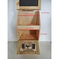 thumbnail image 2 of Country Barn Gifts Amish Made Unfinished Pine 2 Door Vegetable Box with Bread Compartment for Kitchen Storage, 2 of 4