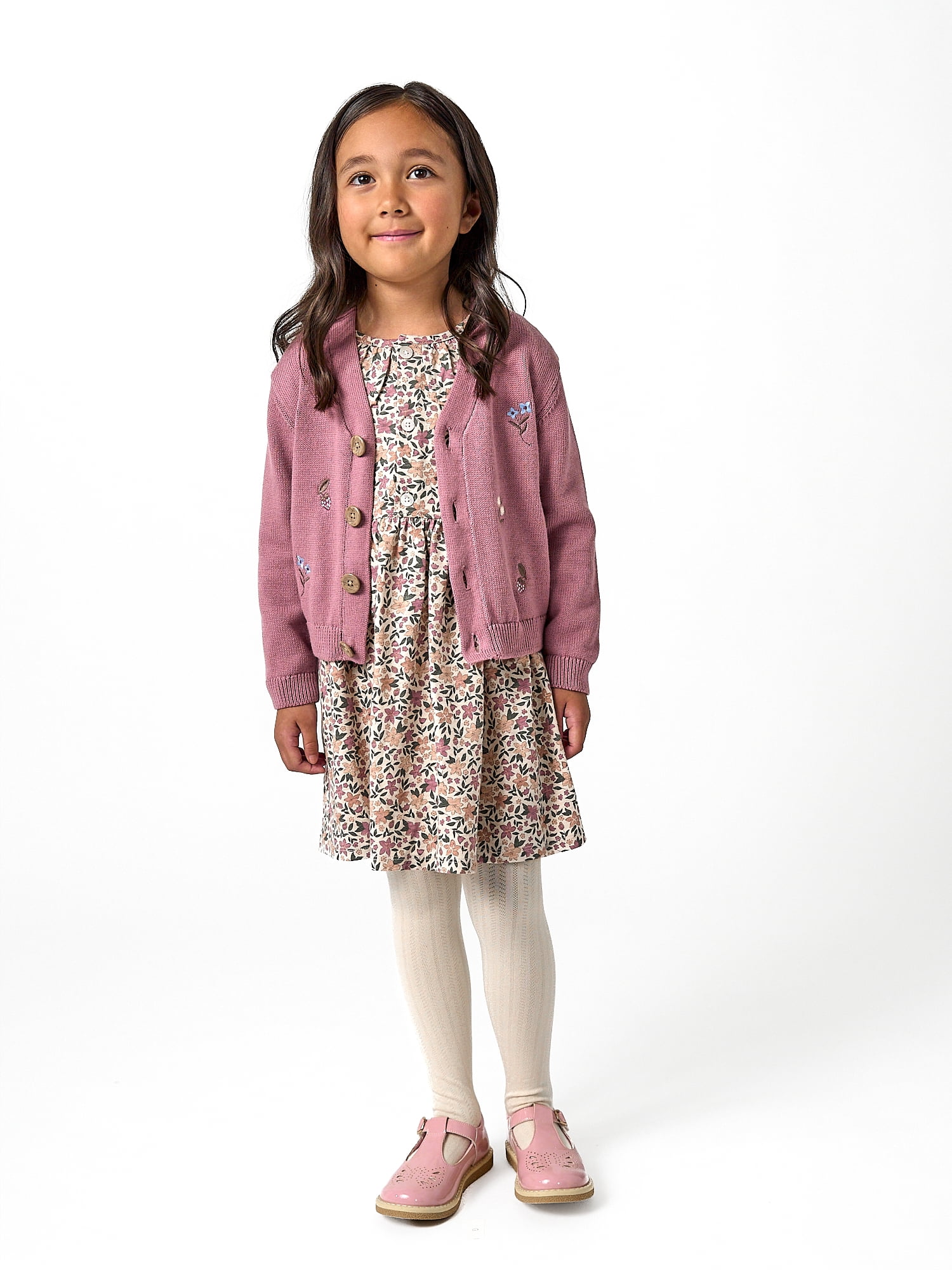 Modren Moments by Gerber Toddler Girl Embroidered Cardigan Sweater, 12 Months - 5T