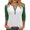 89#Dark Green, variant on Womens 3/4 Sleeve Henley Shirts Summer Button Down Tops Casual T Shirts Basic Trendy Clothes White 2XL