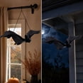 thumbnail image 5 of Halloween Hanging Bats Props, Simulation Plastic Flying Bat Hanging Ornament Party Decor, Halloween Party Favors Vampire Rats for Patio Lawn Garden Tree Porch Spooky House Decoration, B, 5 of 5