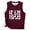 Wine, variant on Casual Letter Graphic Sleeveless Tank Top for Daily Wear and Layering for Spring Summer Wardrobe