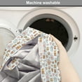 thumbnail image 2 of Tea Party Dog Crate Cover, Scattered Motifs of Coffee French Press Mocha Pot Cupcake Pastry Pretzels, Easy to Use Pet Kennel Cover Small Dogs Puppies Kittens, 7 Sizes, Pale Caramel Peach, by Ambesonne, 2 of 6