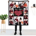 thumbnail image 3 of Customized Blankets with Photos Custom Blanket Family Picture Upload Personalized Blanket for Adults Customize Blanket Birthday Customizable for Dad Mom Nana Kids Dogs Friends, 3 of 6