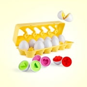 Coogam Matching Eggs, 12pcs Packs Learning Toys for Toddler 1 2 3 Year Old