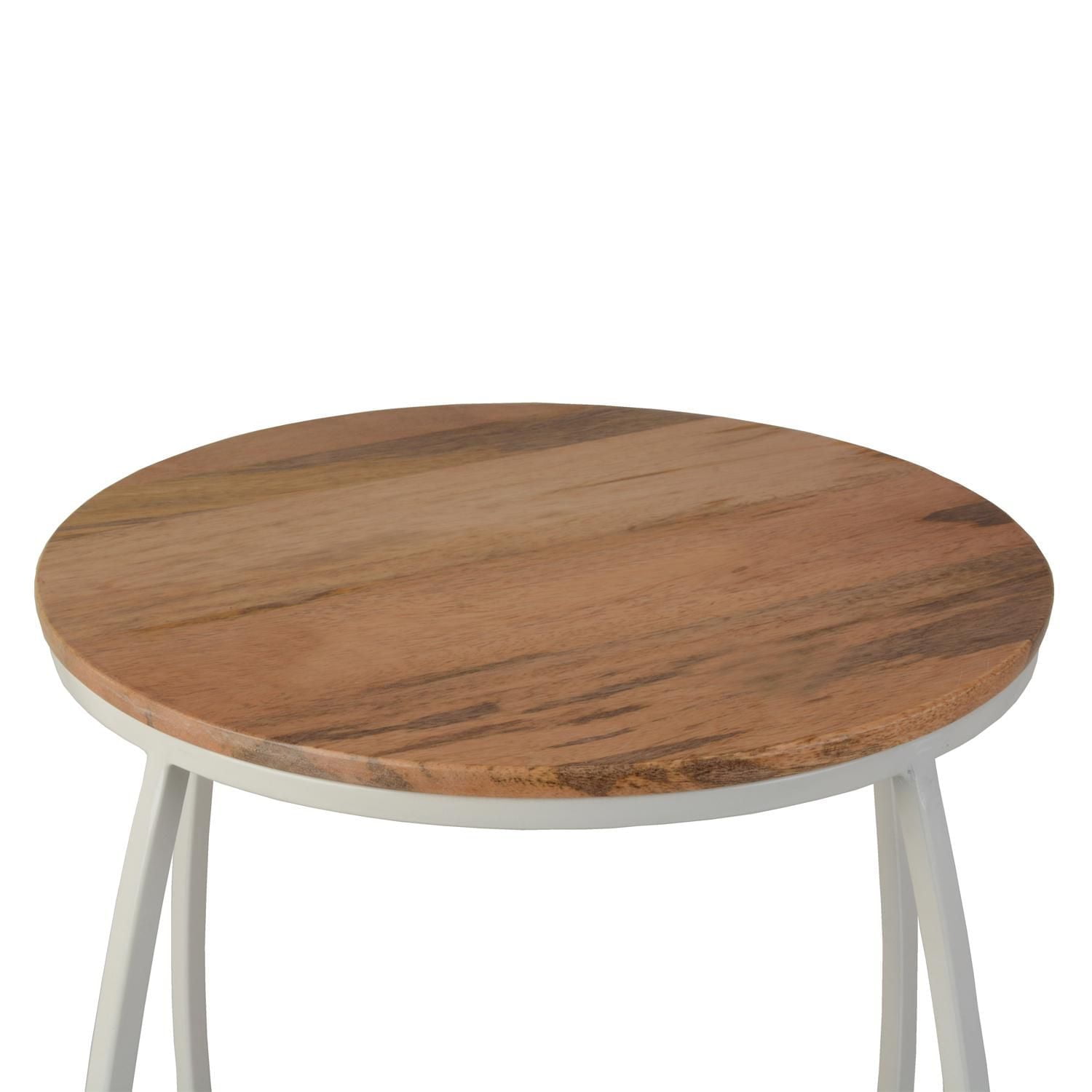 Table ronde hometrends en bois et métal