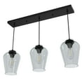 thumbnail image 6 of Hunter - Vidria 3-light Matte Black, Large Cluster Light, Dimmable, Formal Style, for Bedrooms, Kitchens, Dining, Living Rooms - 19726, 6 of 9