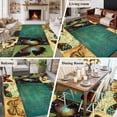 thumbnail image 5 of Vintage Butterfly Area Rug 5x8 FT, Non Slip Bedroom Throw Carpet, Watercolor Retro Summer Butterflies Washable Soft Floor Carpet Non-Shedding Rug for Living Room Nursery Dorm Office, 5 of 9
