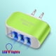 thumbnail image 4 of Kearding de enchufe de EE. UU. USB 3 puertos LED Plástico 110V 1000mA Adaptador de carga de tableta con indicador Bloque de alimentación de Type5 NO5, 4 of 6
