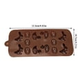 thumbnail image 3 of Langgg Moule à Chocolat en Forme d'Œuf de Pâques 12 Cavités pour Fondant Gelée Glaçons 1Ensemble, 3 of 4