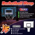 thumbnail image 6 of iTOYiFUN Indoor Basketball Hoop for Kids, Over The Door Basketball Hoops, LED Light Mini Basketball Goals with 3 Balls & Electronic Scoreboard, Christmas Toys Gifts for Boys Blue, 6 of 6