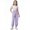 Purple, variant on FSYBOA Girls Jogger Sweatpants Size 7,Drawstring Waist Relaxed Fit Running Elastic Bottom Fall Pants Light Blue