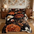 thumbnail image 2 of Manfei Oriental Flower Peony Full Size Comforter Sets 3-Piece,Spring Garden Bedding Comforter Set,1 Comforter and 2 Pillowcases,Reversible, 2 of 6