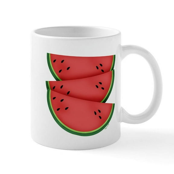 CafePress - Watermelon Mug - 11 oz Ceramic Mug - Novelty Coffee Tea Cup