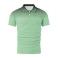 thumbnail image 5 of YLSDY 2026 Mens Shirts Casual Stylish Button Down Short Sleeve Collared Shirt Summer Vacation Shirts Athletic Pullover Tees Green L, 5 of 5