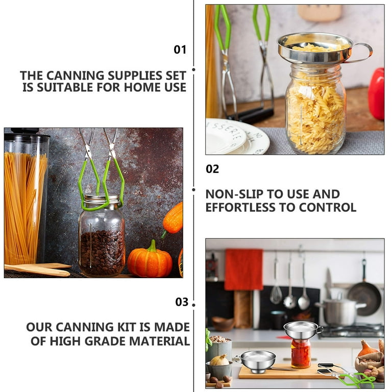 1 Set Premium Canning Kit Durable Healthy Canning Funnel Jar