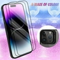 thumbnail image 3 of for iPhone 14 Pro Max Case Plating Magnetic Crystal [ Support for Magsafe ] Luxury Case Camera Protector Shockproof Protective Edge Cover Screen Protector Girls Women Phone Case -Black, 3 of 12