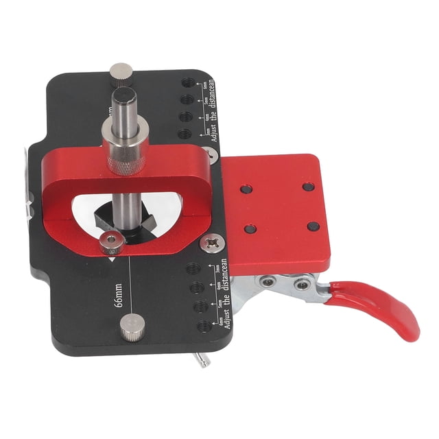 Kit De Plantilla De Bisagra, Plantilla De Perforación De Bisagra, Localizador De Guía Resistente Al Desgaste, Profundidad Ajustable, Completo Para Puerta De Gabinete