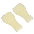 thumbnail image 4 of Tabla de masaje de raspado Facial, superficies alisadoras, placa Gua Sha de piel de resina para salón de casa, 2 uds., 4 of 8