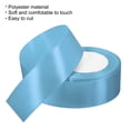 thumbnail image 3 of Unique Bargains 1.5 Inch Wide 24 Yards Satin Ribbon, 2 Pack Double Face Solid Crafts Roll for Party Home DIY Wrapping Decoration, Lake Blue, 3 of 6