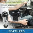 thumbnail image 3 of Perilla de cambio de marchas Unique Bargains 6 velocidades, perilla de cambio manual para VW Golf con 1 adaptador de plástico y cuero sintético 1 pieza, 3 of 6