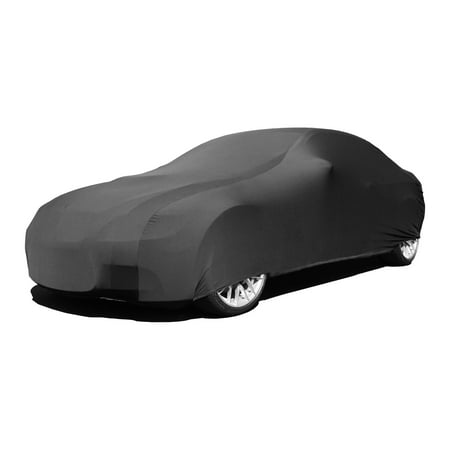 Indoor Car Cover For Cadillac ATS 2012-2019 - Black Satin - Ultra Soft Indoor Material - Guaranteed Perfect Fit - Keep Vehicle Looking Brand New Between Use - Includes Storage (Best Car Cover For Indoor Storage)