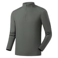 thumbnail image 4 of Ceisia Men's Slim Stand-Collar Half-Zip Sport Long-Sleeve Top Multi-Solid Gift, 4 of 4