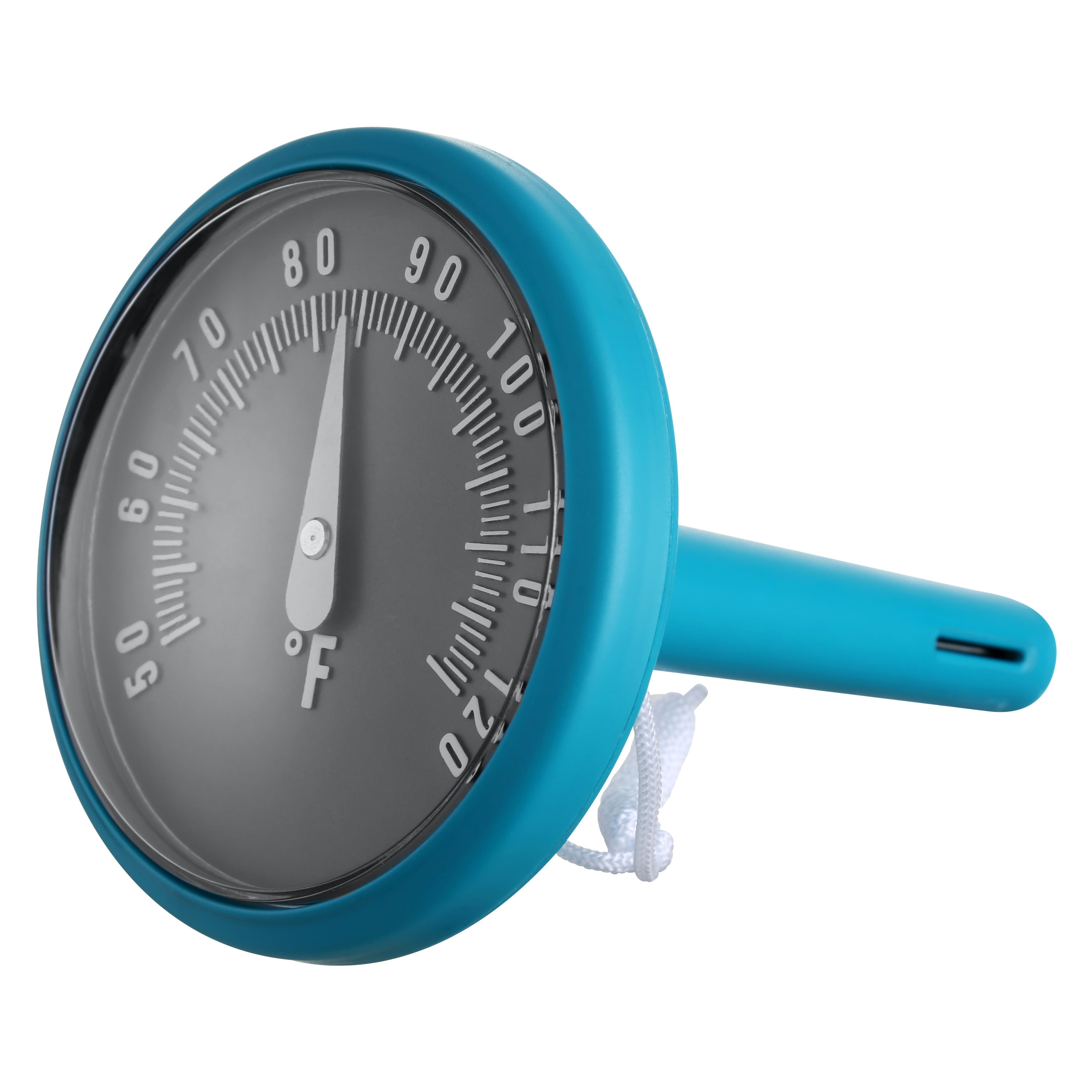 Mainstays Teal Top Dial Thermometer for Pools & Spas - 3.2 in. x 3.2 in. x 4.4 in. - Analog