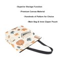 thumbnail image 3 of FORMRS Womens Canvas Tote Bag with Zipper Inner Pocket Shoulder Handbag, Fall Books, 3 of 7