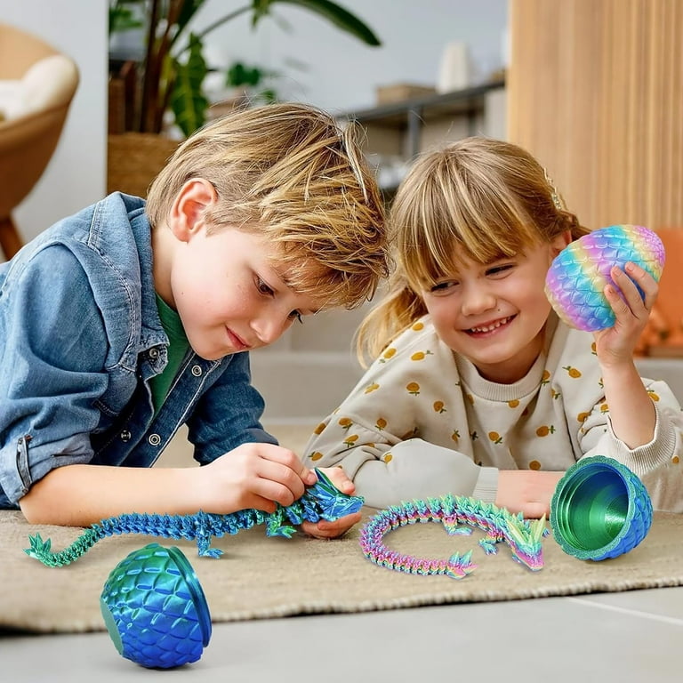 1/2PCS 3D Printed Dragon With Egg Articulated Dragon Full Body Joints