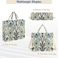 thumbnail image 6 of FORMRS Womens Corduroy Tote Bag Crossbody Shoulder Handbag with Pocket, Blue Floral Pattern, 6 of 7
