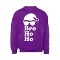 thumbnail image 1 of Mens Bro Ho Ho Moche Sweat-Shirt Moche de Noël - Violet - Petit, 1 of 1