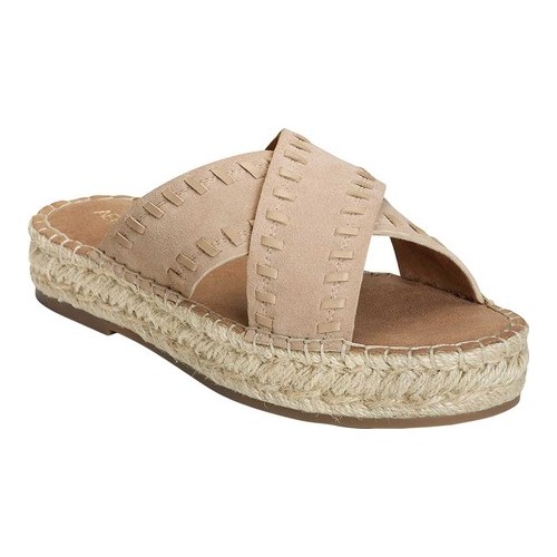 rose gold flatform sandals