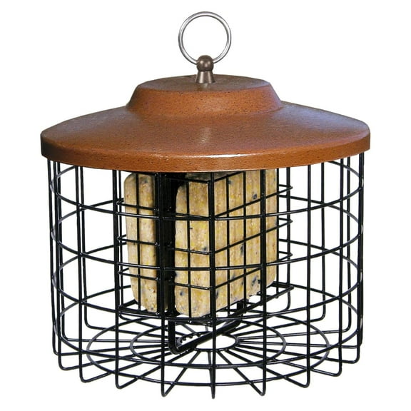 More Squirrel-X Double Suet Feeder, Outdoor Wild Feeder, Cage Feeder, 2 Suet Cake Capacity