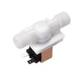 thumbnail image 1 of Válvula solenoide eléctrica de agua de plástico DC12V G1/2" normalmente abierta N/O interruptor de flujo de entrada de presión, 1 of 3