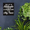 thumbnail image 3 of JennyGems Friend Gifts, Once I Get An Attitude It Takes Me 3-5 Business Days To Fix My Face Wooden Sign, Funny Sign, Made in USA, 3 of 10