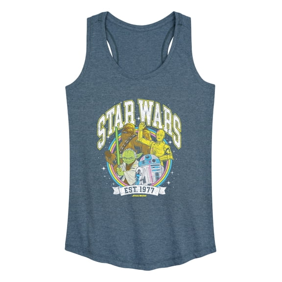 Star Wars - Characters Collegiate Logo - Women's Racerback Graphic Tank