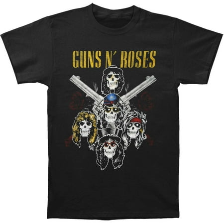 Guns N' Roses - Guns N Roses Men's Cross Gun T-shirt Black - Walmart ...