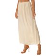 thumbnail image 4 of Doomiva Women's Half Slips Underskirts Long Satin Slip Skirt Petticoat for Under Dress 90cm Champagne 3XL, 4 of 7
