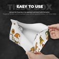 thumbnail image 2 of Kdxio Happy Fall Print Tissue Box Cover,Modern PU Leather Rectangular Tissue Box Holder for Bathroom Living Room Bedroom Office Desk Car Home, 2 of 6
