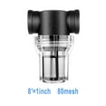 thumbnail image 1 of 40 80Mesh Inline Mesh Strainer Water Pump Filter Screen Garden Irrigation, 1 of 8