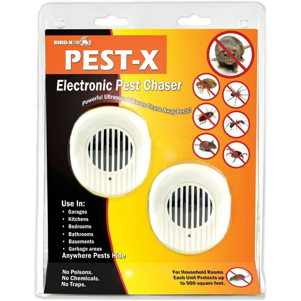 Pest-X Ultrasonic Rodent and Insect Pest Repeller, 500 sq ...