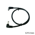 thumbnail image 2 of Necvior DC5521 Power Cord Right Angle Male to Male Connectors Cable Line 18AWG 5.5mmx 2.1mm Support up to 120W Charging, 2 of 6